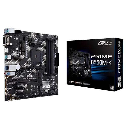 Tarjeta Madre ASUS PRIME B550M-K | AMD Ryzen AM4 | Micro ATX