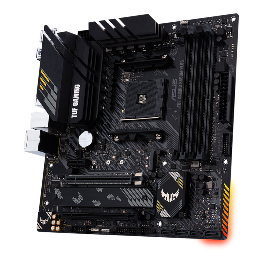 Tarjeta Madre ASUS TUF GAMING B550M-PLUS (WI-FI) | AMD Ryzen AM4 | Micro ATX
